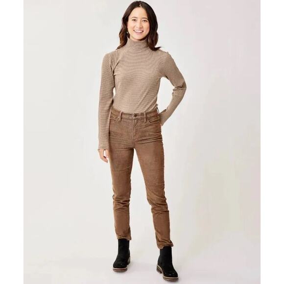 Carve Designs Women’s Skinny Corduroy Pants Size 4 Maroon Heathered Spice EUC - Picture 2 of 14